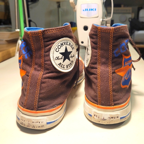 Rare Brown orange trim Chuck Taylor Converse size 9 men 11 women - Picture 5 of 7